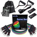 Resistance bands with handle set - for men and women, workout bands for strength exercise, with handles, door anchor & ankle straps, for rehab, yoga and fitness