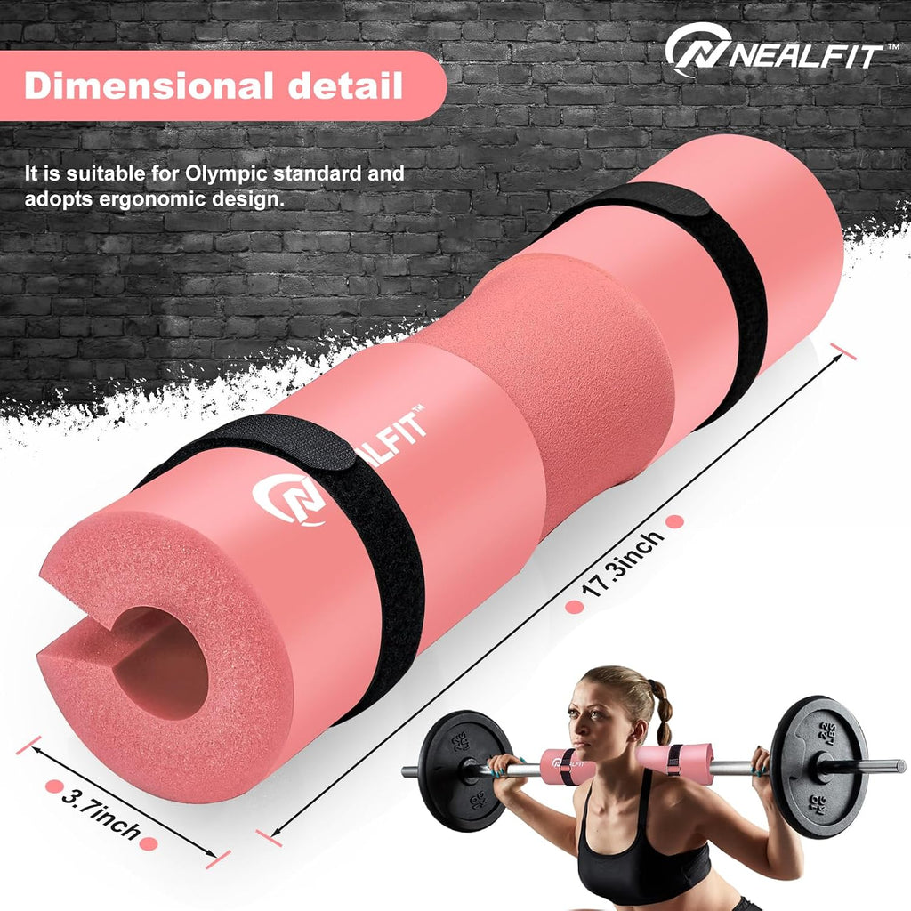 Barbell Pad Squat Pad for Squats—Squat Bar Pad—Great for Weightlifting,Lunges and Hip Thrusts—Foam Sponge Pad—Fit Standard and Olympic Bars Perfectly - view 2