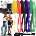 Resistance Bands Set, Pull Up Assist Bands for Strength Training, Pilates, Yoga, Powerlifting, Stretching, Mobility Exercises, Muscle Toning, Full Body Workout