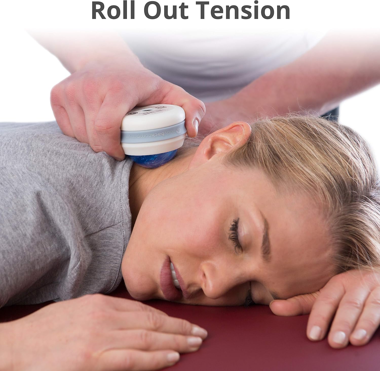 Massage Roller Ball - Body & Neck Massager for Muscle Recovery | FSA Eligible 360° Rolling Ball Massager For Sore Muscles, Handheld Massage Roller Ball For Full Body Tension Relief, Purple - view 2