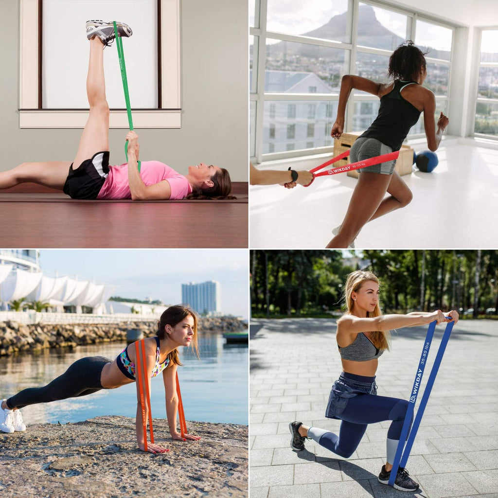 Resistance bands, pull up bands, workout bands for exercise, thick heavy resistance band set with door anchor, elastic bands for body stretching, training at home/gym for men & women - view 7