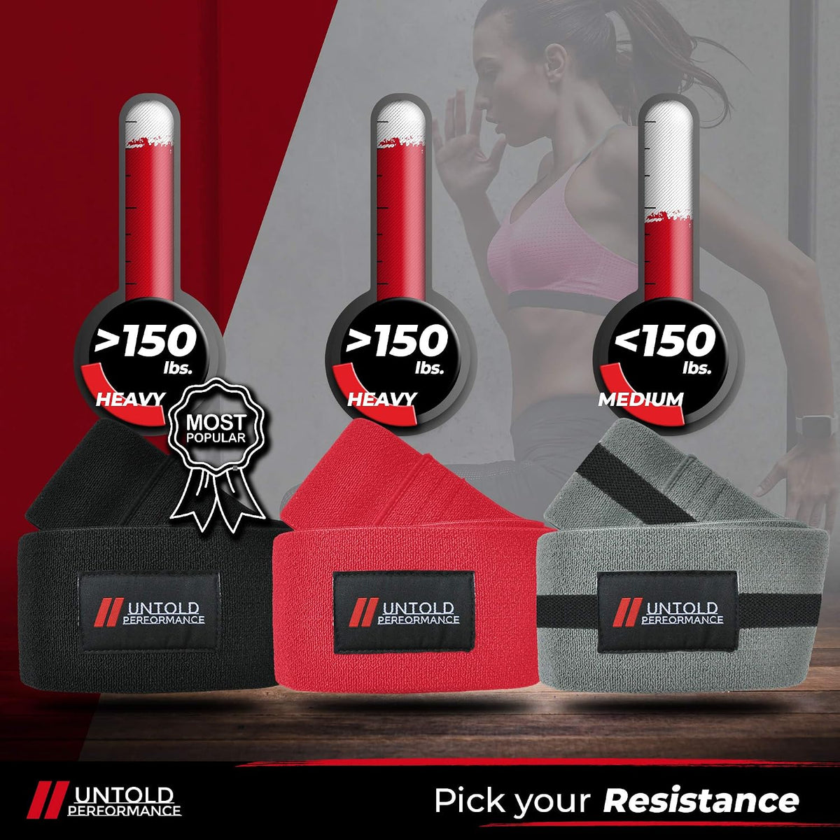 Heavy resistance bands - hip bands for working out, premium exercise bands resistance, durable resistance bands for strength, flexibility & glute workouts - view 6