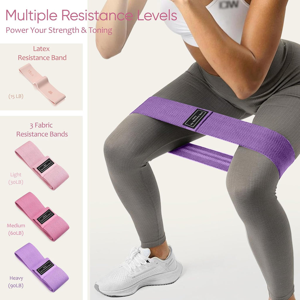 Pilates Kit, Home Pilates Workout Kit for Women, Pilates Equipment with 14.5" Pilates Ring and Ball, Resistance Bands, Ankle Weights, Sliders & Grip Socks for Home Workouts - view 5