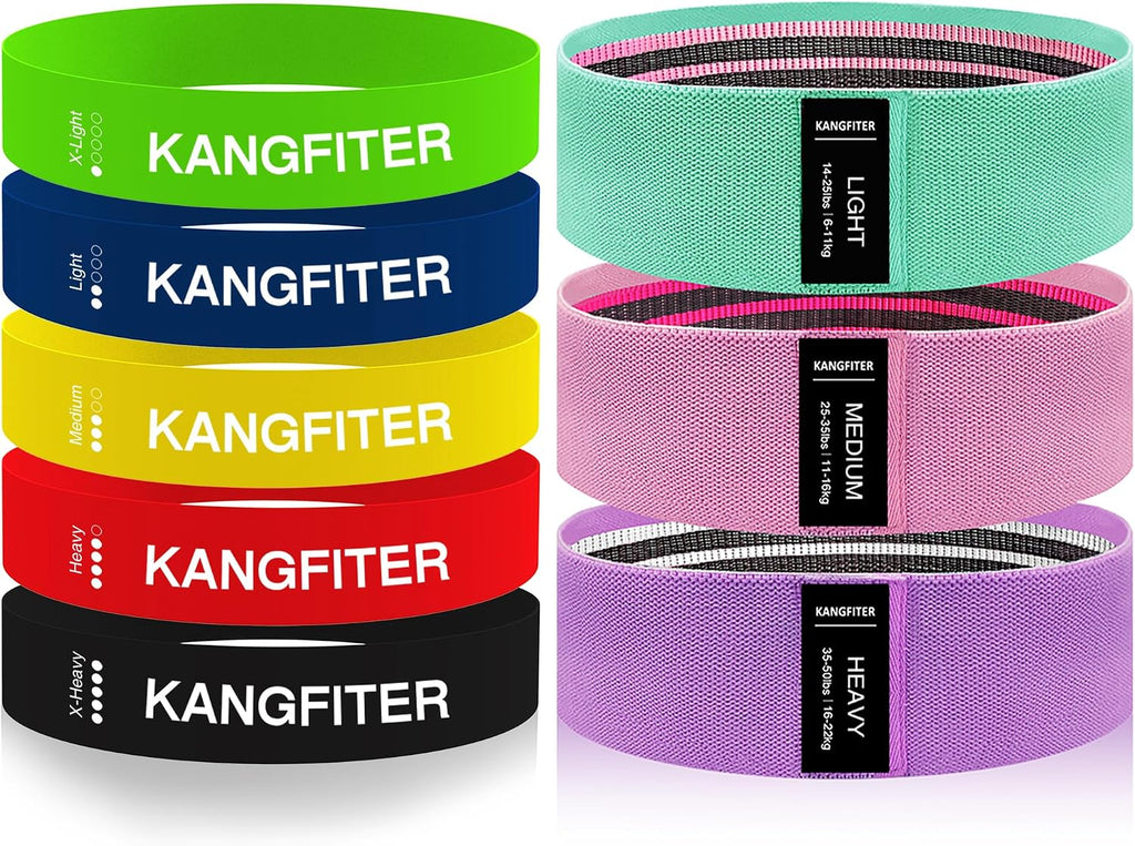 Non-Slip Fabric Resistance Bands for Working Out 3 Levels | Loop Exercise Bands for Booty Leg Butt Glute Hip, Elastic Stretch Workout Bands for Women Men Home Gym Fitness Yoga Pilates - view 7