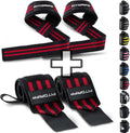 Lifting Straps & Wrist Wraps (Bundle) Superior Support for Weightlifting & Gym Workouts - for Men and Women
