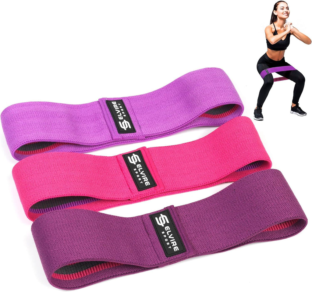 Fabric resistance bands for working out | exercise bands resistance bands set of 3 | booty bands for women workout bands resistance loops | leg bands for working out glute bands, squat bands