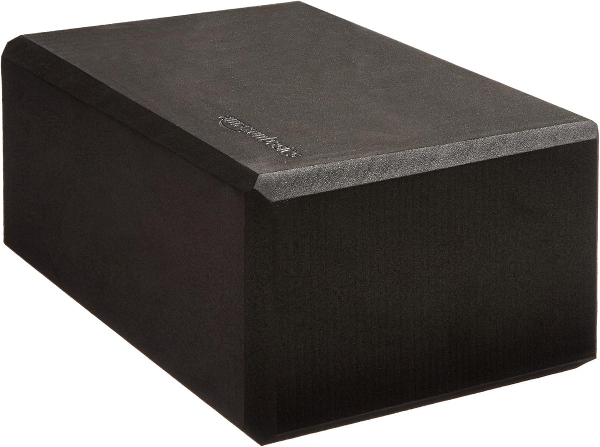 Non-Slip Yoga Blocks, Set of 2, Deepen Poses, 4" x 9" x 6", Black - view 4