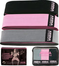 Fabric Booty Bands - Fabric Exercise Bands for Legs and Butt | Fabric Resistance Bands | Hip Resistance Bands with Workout Guide and Carry Case