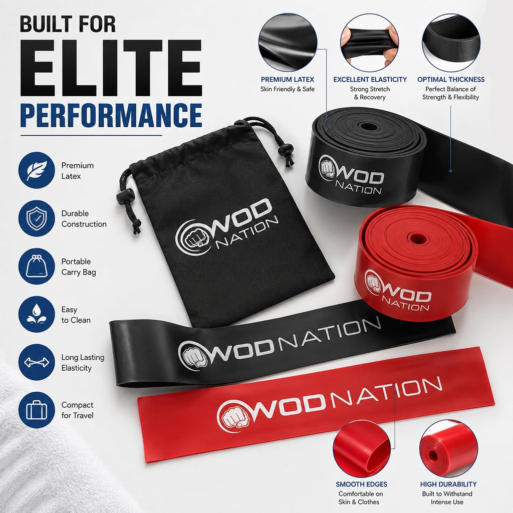 Muscle Floss Bands Recovery Band for Tack and Flossing Sore Muscles and Increasing Mobility : Stretch Band Includes Carrying Case - view 6