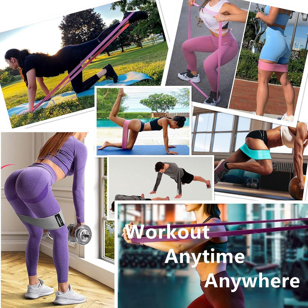 Fabric Resistance Bands for Working Out, 3 and 4 Levels Booty Bands Long Resistance Bands for Women and Men | Elastic Bands for Exercise Bands Resistance Workout Bands Resistance - view 5