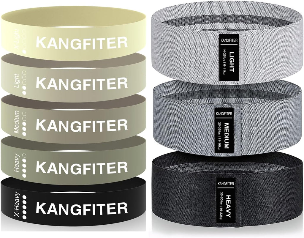 Non-Slip Fabric Resistance Bands for Working Out 3 Levels | Loop Exercise Bands for Booty Leg Butt Glute Hip, Elastic Stretch Workout Bands for Women Men Home Gym Fitness Yoga Pilates - view 8