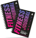Fitness Journal Bundle, Workout Log Planner 2 Pink & Dark Purple | A5 daily fitness notepad, Spiral bound cover, Thick pages, For women and men, training, weight loss, gym, lifting, diet