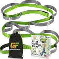 Stretching Strap for Physical Therapy, 12 Multi-Loop Stretch Strap 1" W x 8' L, Neoprene Handles, Physical Therapy Equipment, Yoga Straps for Stretching, Leg Stretcher.