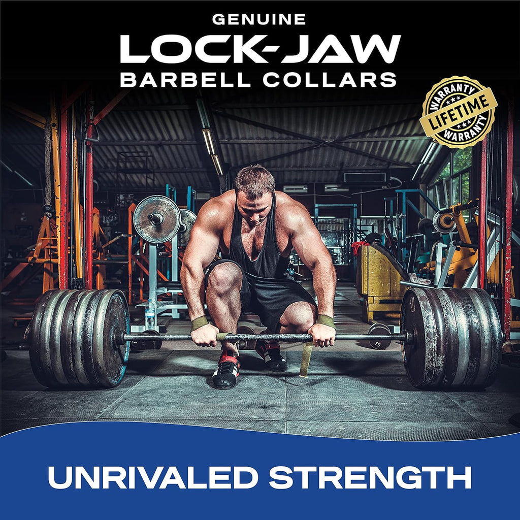 Lock-Jaw OLY 2 Barbell Collars & Clamps, 2"/50mm Olympic Bars | Heavy Duty Bar Clamps, Secure Weight Hold, Strength Training & Home Gym, Gym Accessories, Barbell Clips, Quick Release, 2 pcs - view 6