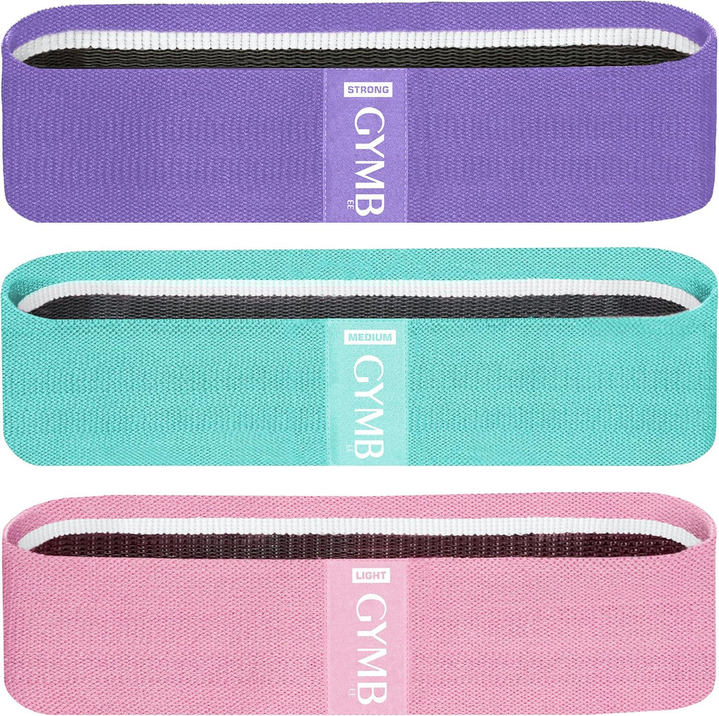 Premium Resistance Bands for Working Out - Exercise Bands to Workout Glutes, Thighs & Legs - No Slip Cloth Booty Bands for Gym & Home Fitness, Yoga, Strength & Pilates for Men/Women - 3 Levels - view 8
