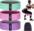 Resistance bands for working out, 3 levels fabric exercise bands set | workout bands set for women men, hip legs booty bands for home fitness, gym, yoga, pilates
