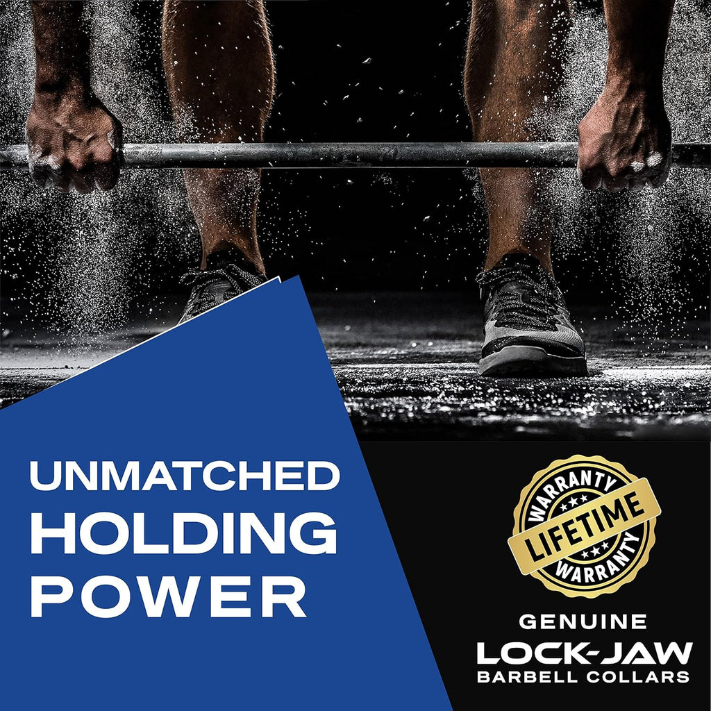 Lock-Jaw OLY 2 Barbell Collars & Clamps, 2"/50mm Olympic Bars | Heavy Duty Bar Clamps, Secure Weight Hold, Strength Training & Home Gym, Gym Accessories, Barbell Clips, Quick Release, 2 pcs - view 5