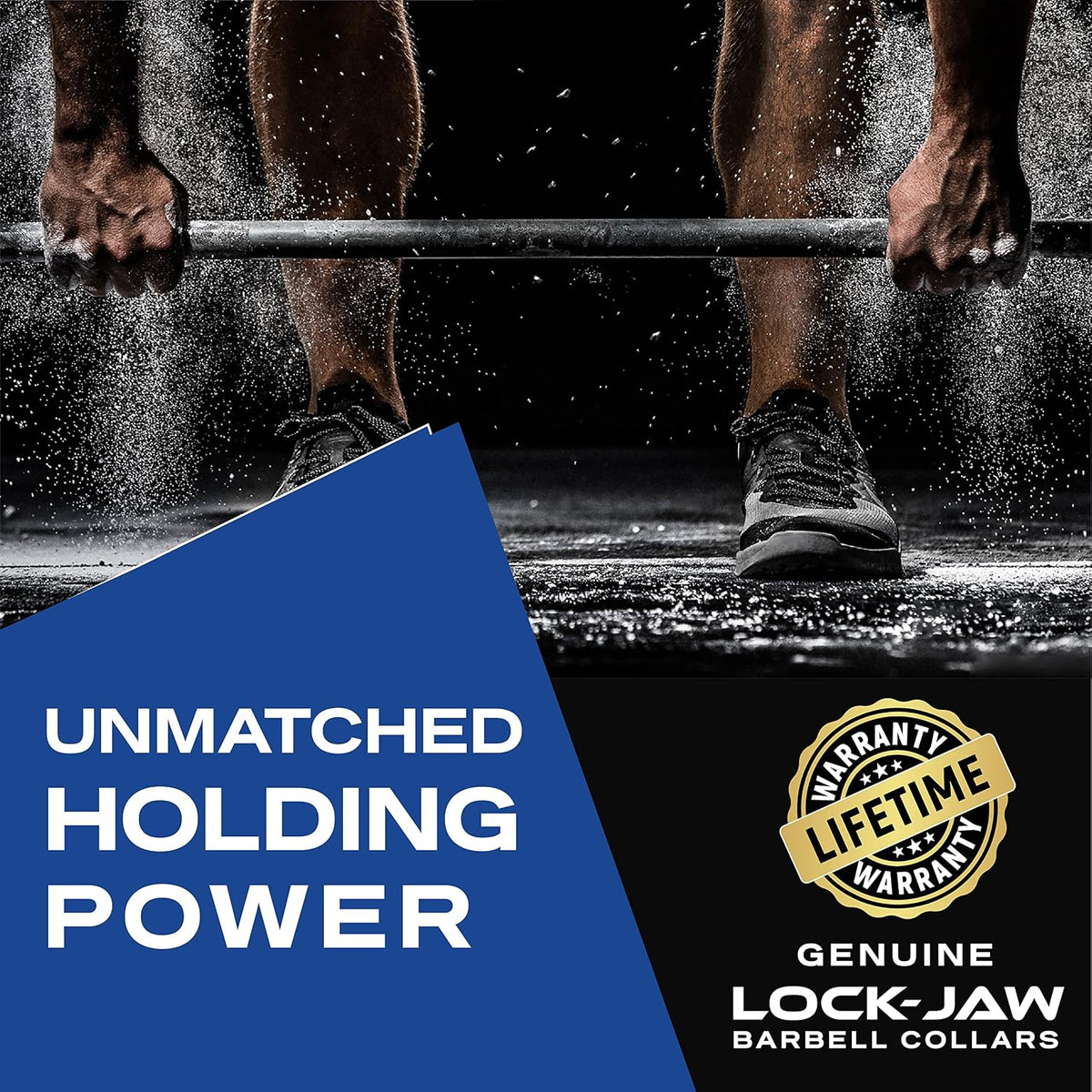 Lock-Jaw OLY 2 Barbell Collars & Clamps, 2"/50mm Olympic Bars | Heavy Duty Bar Clamps, Secure Weight Hold, Strength Training & Home Gym, Gym Accessories, Barbell Clips, Quick Release, 2 pcs - view 5